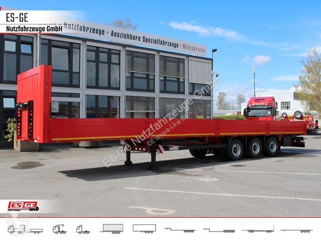 Semitrailer Kögel 3-Achs-Mega Chassis, Bordwände