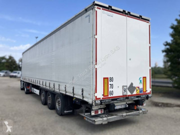 Semitrailer skjutbara ridåer (flexibla skjutbara sidoväggar) Krone