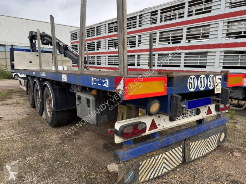 Semitrailer Kaiser Plateau grue