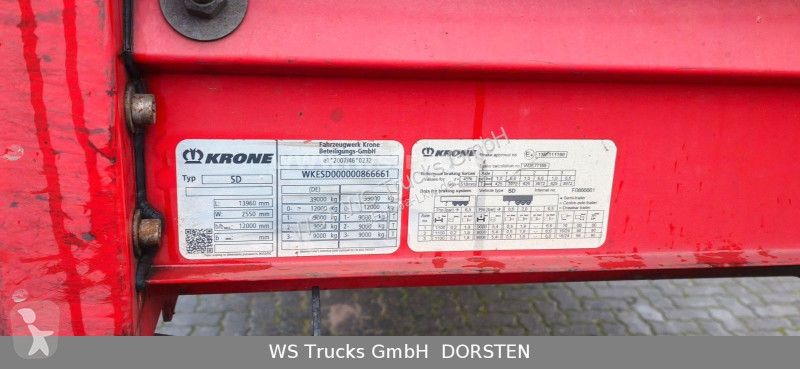 نصف مقطورة Krone SDP 27  , BPW , XL Code