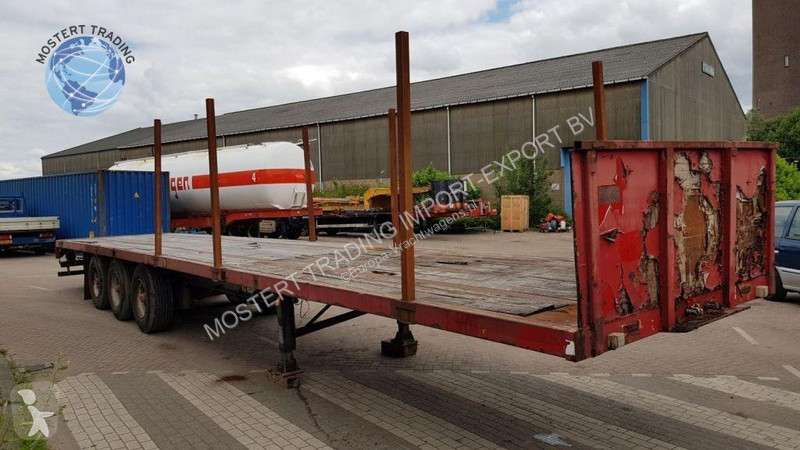نصف مقطورة Trailor Drum Trailer 3-axle flatbed...