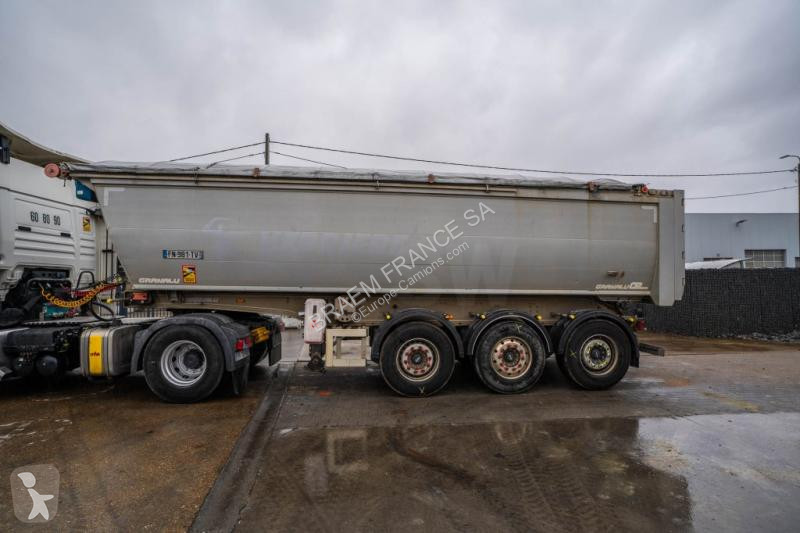 نصف مقطورة Granalu  ALU- TP 28m3 +BACHE ELEC...