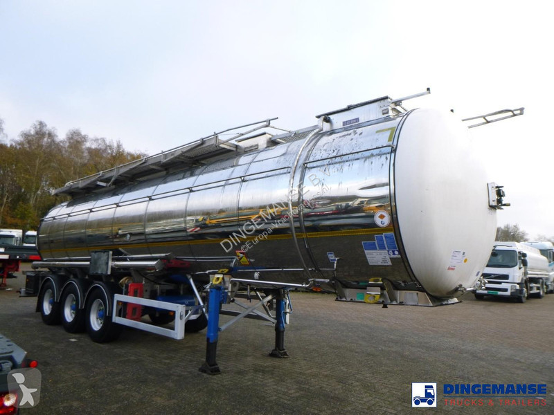 Semi remorque Feldbinder Chemical tank inox...