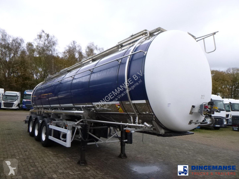 نصف مقطورة Burg Chemical tank inox L4BH 30 m3 /...