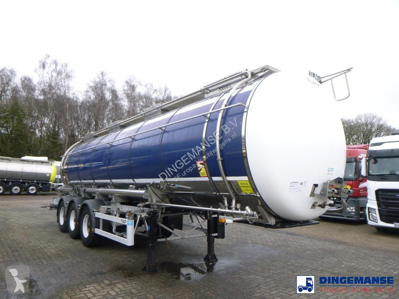 نصف مقطورة Burg Chemical tank inox L4BH 30 m3 /...