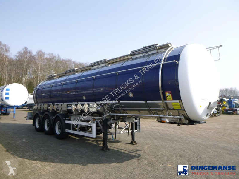 نصف مقطورة Burg Chemical tank inox L4BH 32.5 m3...