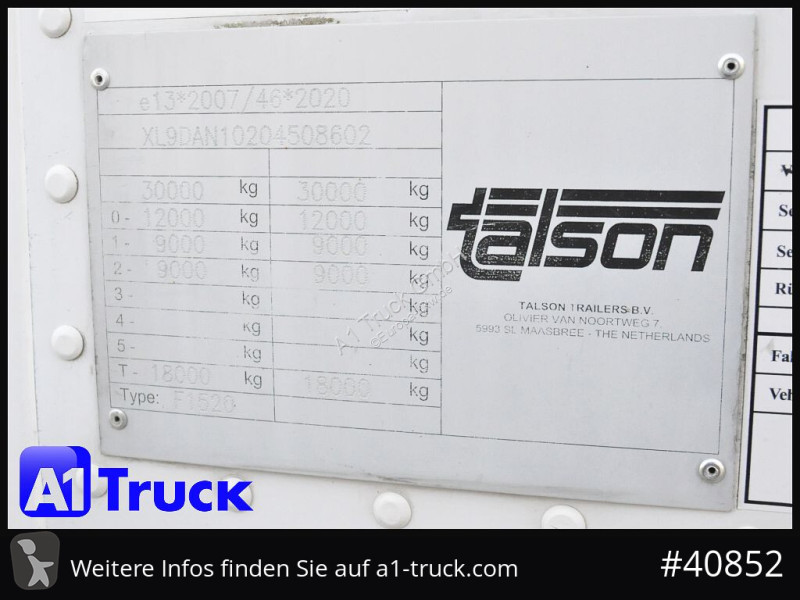 نصف مقطورة Talson F 1520, Möbelkoffer,...