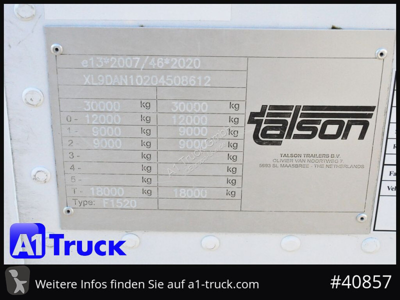 نصف مقطورة Talson F 1520, Möbelkoffer,...