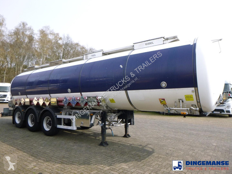 نصف مقطورة Burg Chemical tank inox L4BH 32.5 m3...