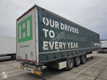 Semitrailer skjutbara ridåer (flexibla skjutbara sidoväggar) Krone