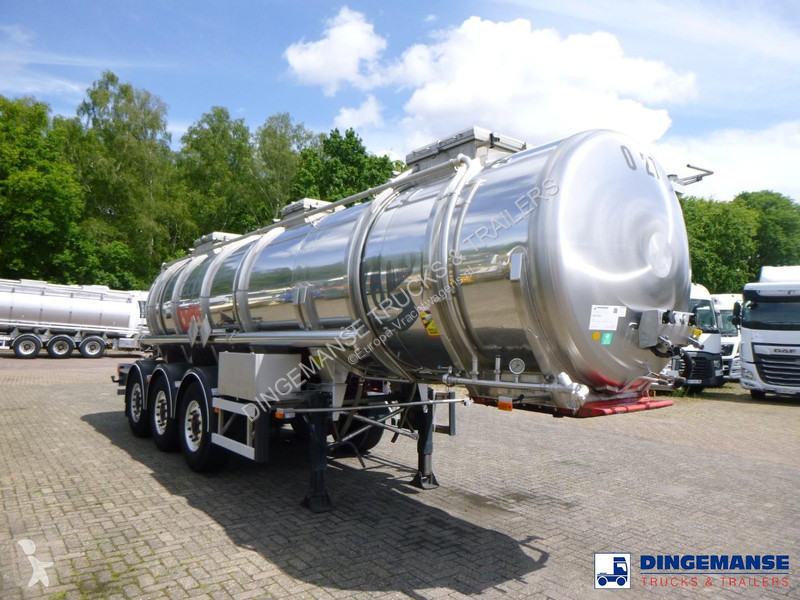 نصف مقطورة Burg Chemical tank inox L4BH 22.5 m3...