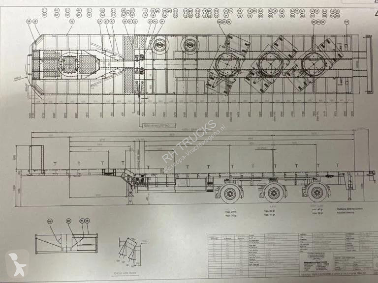 نصف مقطورة Broshuis 3 X EXTENDABLE TOTALE 42 M...