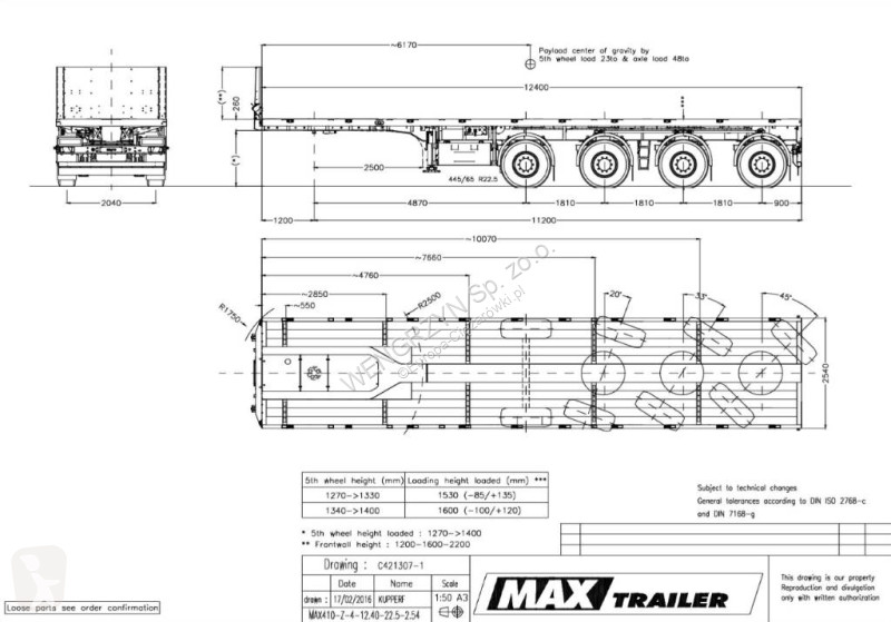 Náves MAX Trailer MAX410 | Naczepa balastowa |...