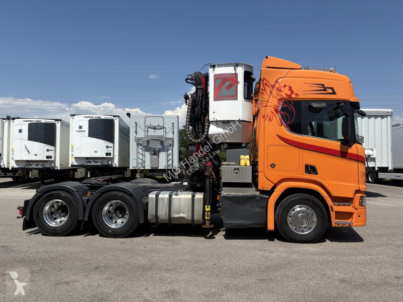 جرار Scania R650 V8, 6x2, E6, Leder, Penz-Crane...