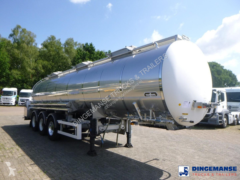 نصف مقطورة Van Hool Food tank inox 28.5 m3 / 3...