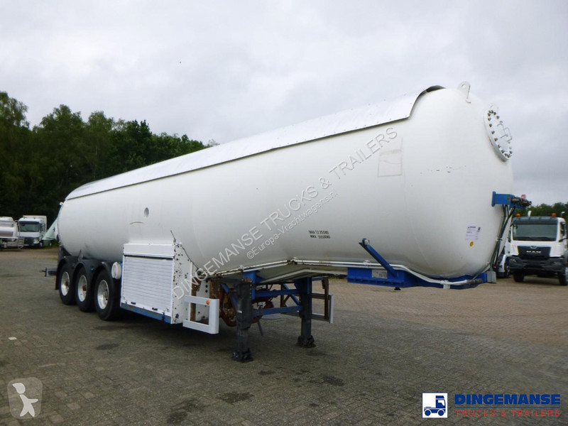 Oplegger  Gas tank steel 46.9 m3 / 1 comp + pump