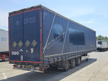 Semitrailer skjutbara ridåer (flexibla skjutbara sidoväggar) Krone