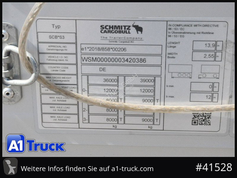 نصف مقطورة Schmitz Cargobull Mega, RSAB,...