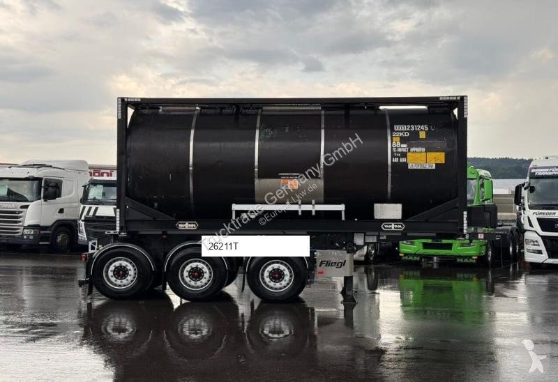 نصف مقطورة Fliegl 760 SDS 380 + Tank 20ft