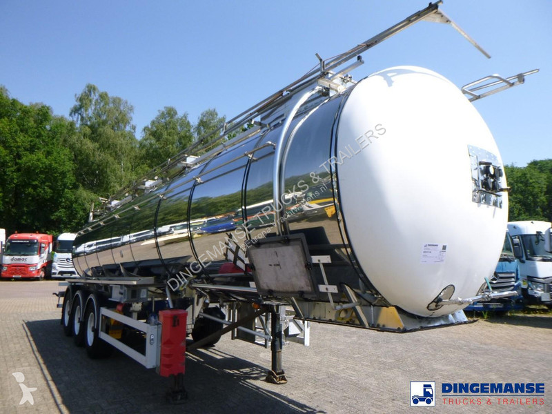 Semi remorque Feldbinder Chemical tank inox 30...