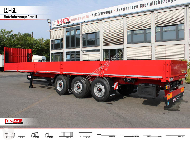 Semirimorchio Kögel 3-Achs-Mega Chassis, Bordwände