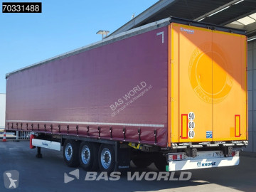 Semitrailer skjutbara ridåer (flexibla skjutbara sidoväggar) Krone