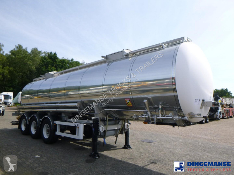 نصف مقطورة Van Hool Food tank inox 28 m3 / 1 comp
