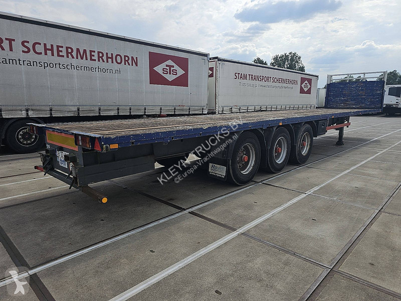 نصف مقطورة Van Hool 3 AXLE PLATFORM HARD WOOD...