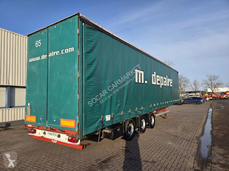 نصف مقطورة LAG 3 axle curtain trailers saf axles