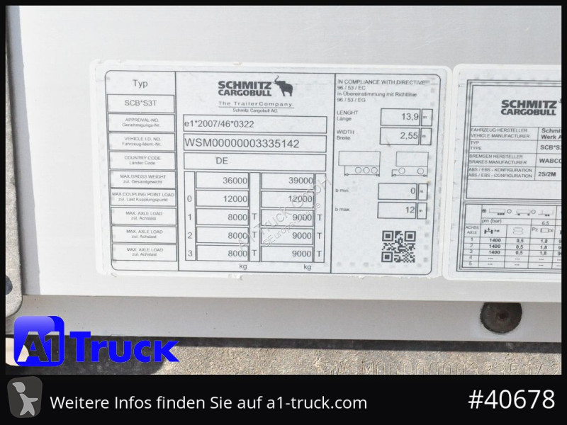 نصف مقطورة Schmitz Cargobull SCB  24, Mega,...