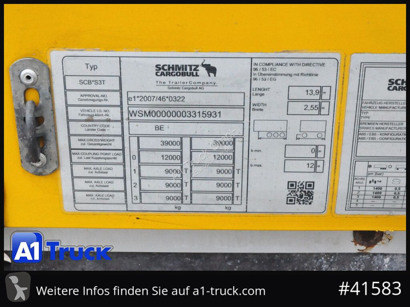 نصف مقطورة Schmitz Cargobull SCS 24, Mega,...