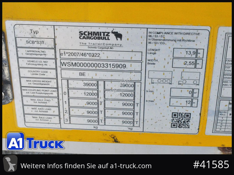 نصف مقطورة Schmitz Cargobull SCS 24, Mega,...