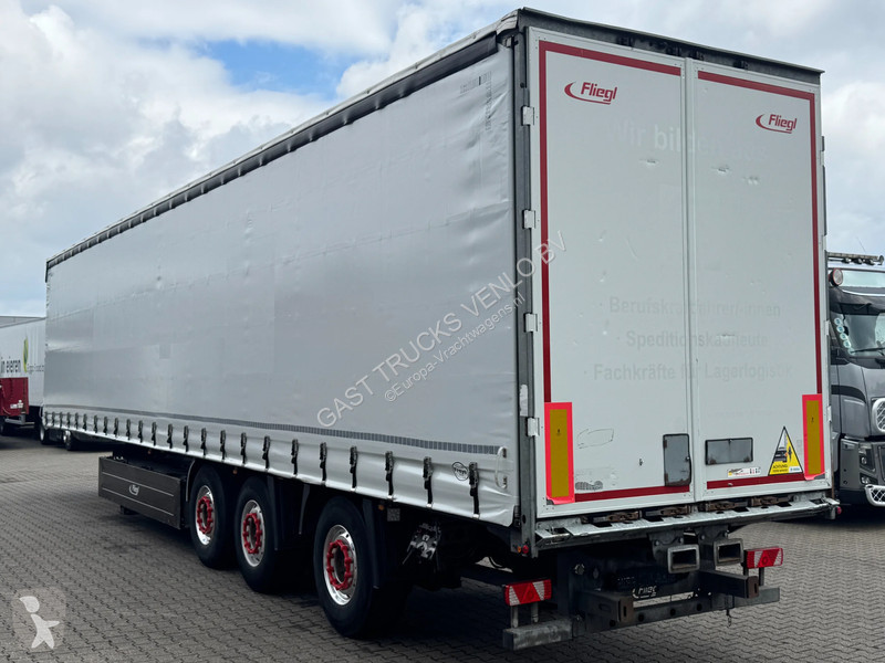 نصف مقطورة Fliegl Schuifzeil - Dak / Stuur-as /...
