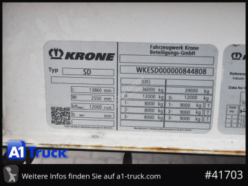 Semirremolque Krone SD SD, Tautliner Mega,1 Vorbesitzer,