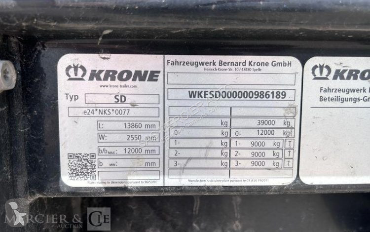 Semi remorque Krone