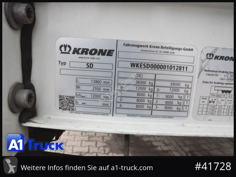 Semirremolque Krone SD, Mega,Lift,...