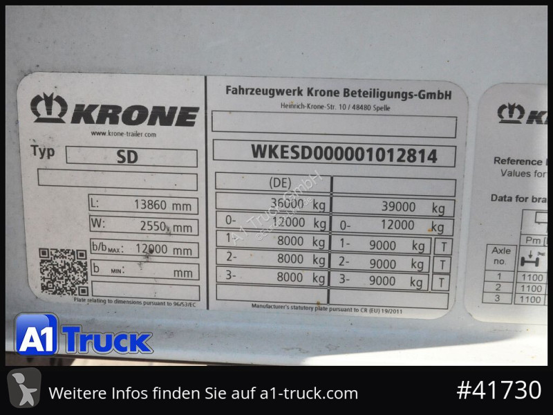 Semirremolque Krone SD, Mega,Lift,...