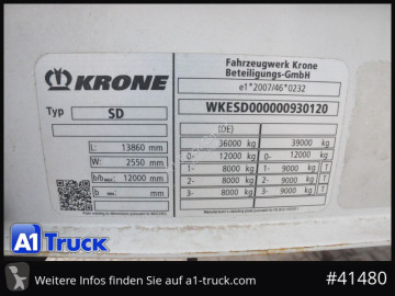 Напівпричіп Krone SD SD, Getränke, LBW, VDI 2700, Alufelgen