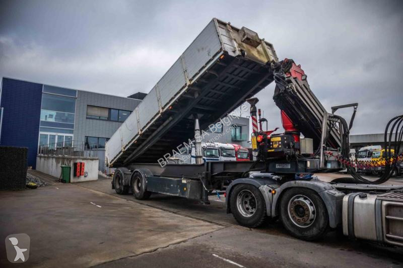 Oplegger KWB  KIPPER + CRANE/GRUE/KRAN FASSI...