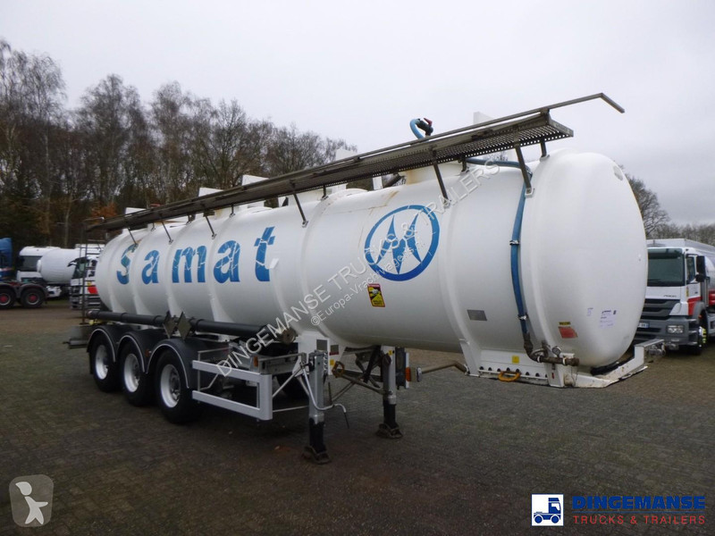 Félpótkocsi Magyar Chemical ACID tank inox 24.5...