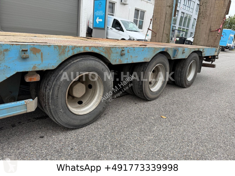 Semitrailer Kaiser Tieflader 45 t Hydr. Rampen...
