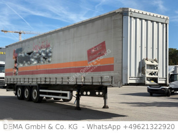 Semitrailer skjutbara ridåer (flexibla skjutbara sidoväggar) Krone