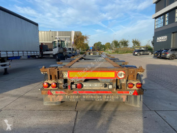 Semi remorque porte containers Van Hool