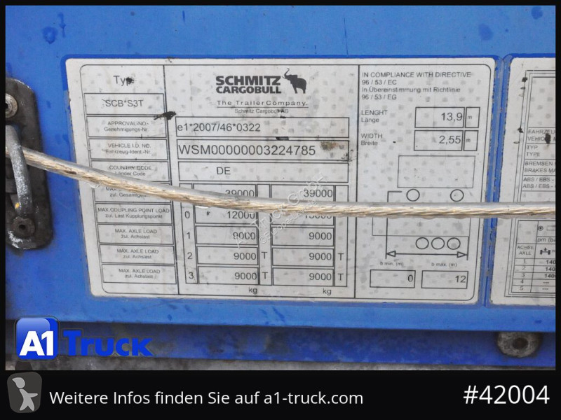 Félpótkocsi Schmitz Cargobull SD Tautliner,...