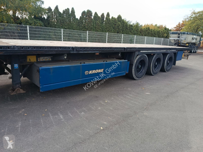 Oplegger Krone Platte Standard mit Palettenkasten