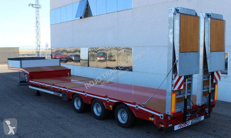 Semitrailer Rojo Trailer Porte-engins surbaissé...