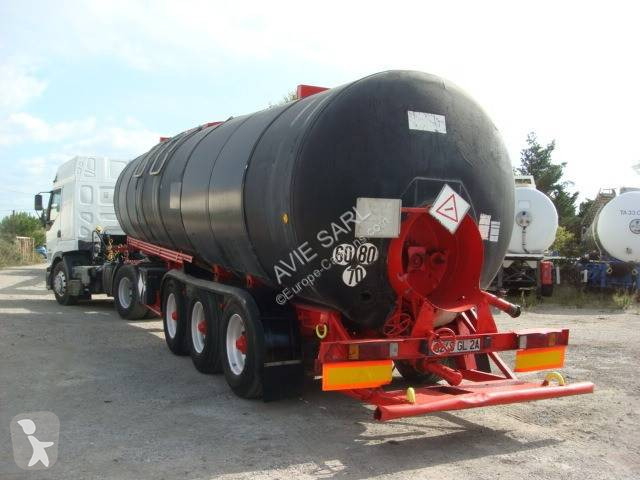 Semitrailer Trailor 33000L 3 ESSIEUX 1991