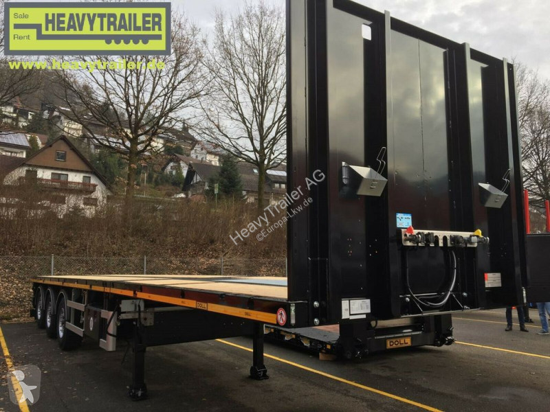 Semitrailer Doll 3-Achs-Tele-Plateau zwangsgelenkt