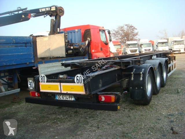 Semitrailer Lecitrailer PORTE CONTAINER 3 ESSIEUX