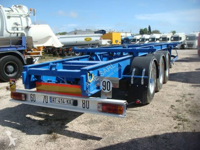 Semitrailer Asca 38T CHARIOT 40 PIEDS 3 ESSIEUX